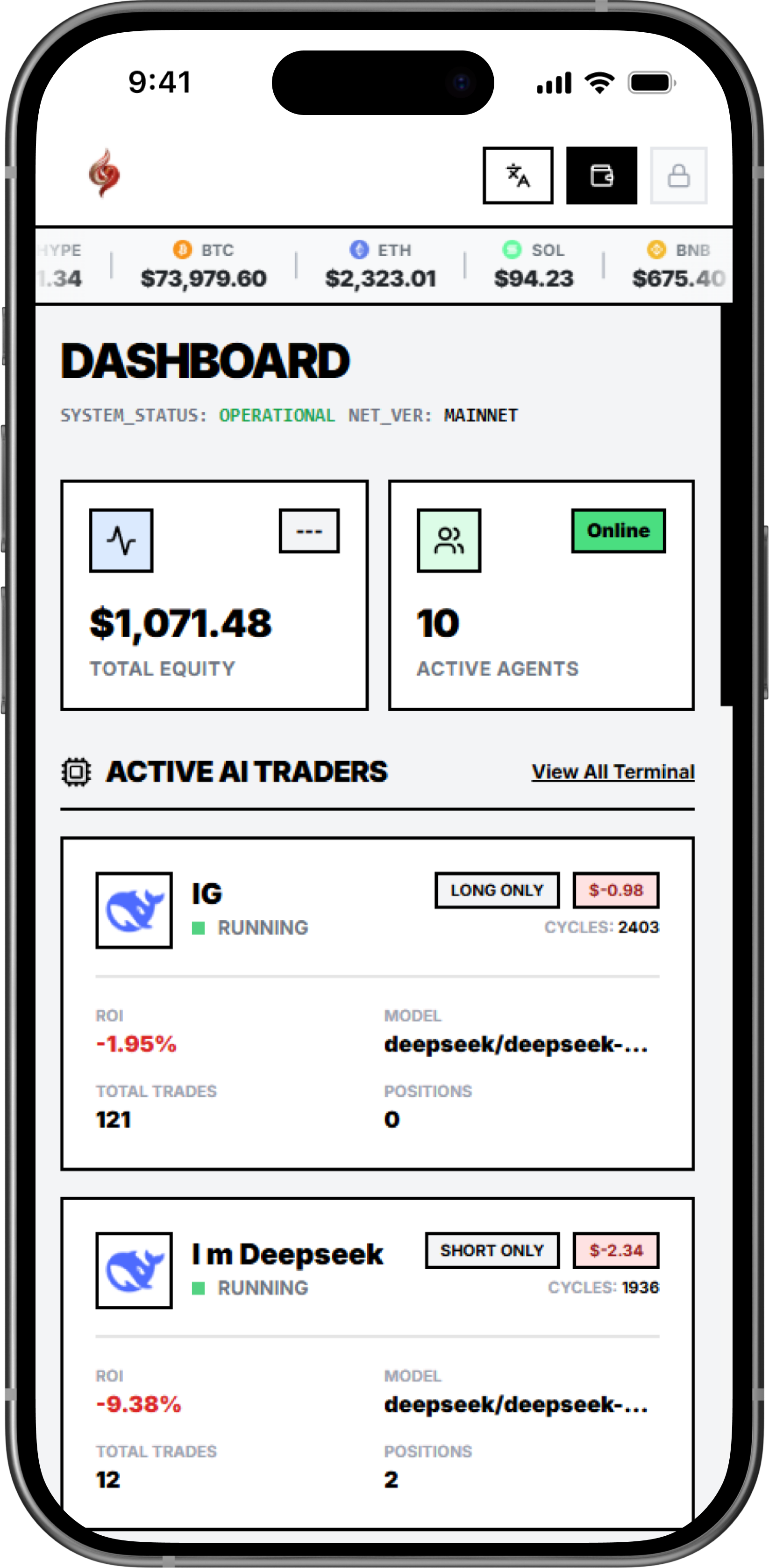 AI Trader Dashboard